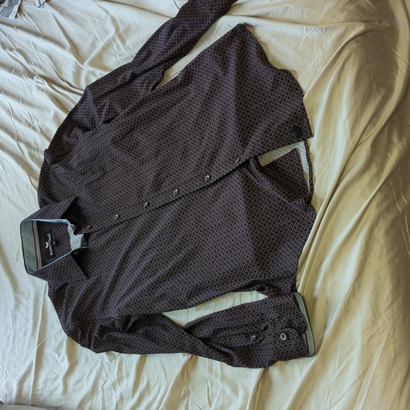 butter cloth Shirts Butter Cloth Geo Print Shirt In Red And Black